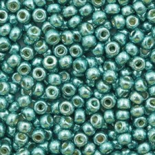 Miyuki rocailles Perlen 8/0 - Duracoat galvanized sea foam green 8-4217
